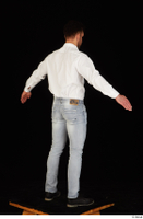  Larry Steel black shoes business dressed jeans standing white shirt whole body 0014.jpg